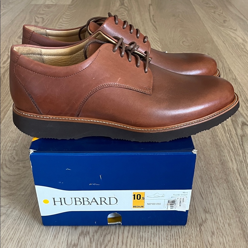 Hubbard Men's Classic Brown Leather Derbys